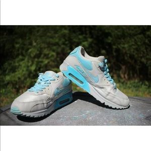 Nike Air Max 90 Womens Grey/Blue Size 9